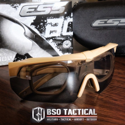 Kacamata ESS Crossbow Style Tactical Outdoor Sunglasses 3 Lens Sport