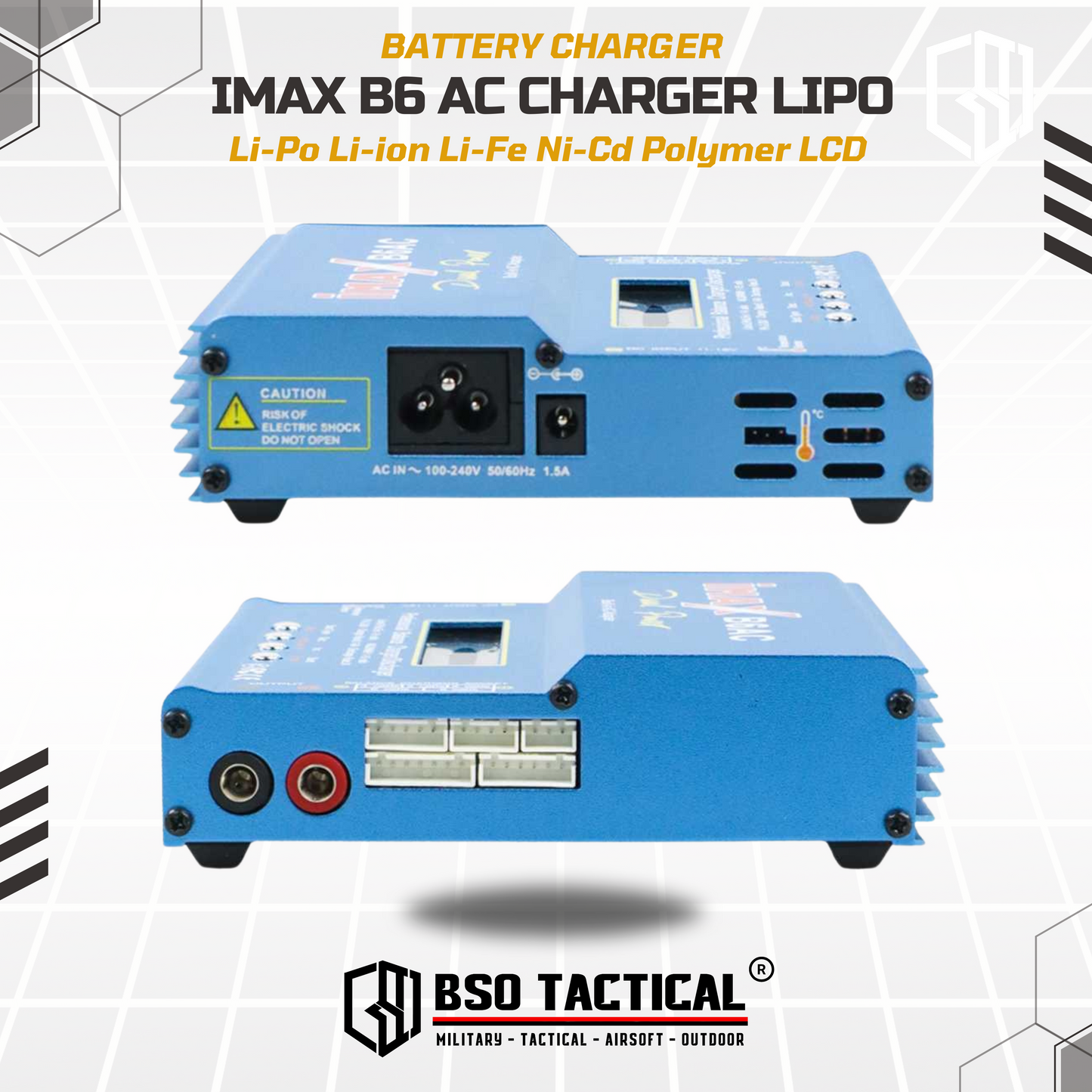 IMAX B6AC Charger Baterai LiPo dengan AC Adapter Integrated RC Battery Remote Control Toy