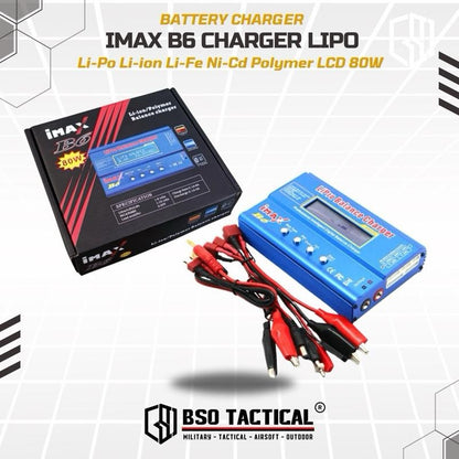 Charger Battery IMAX B6 Lipo Li Ion Polymer 80W Batre RC Balancer Baterai Remote Control Toy