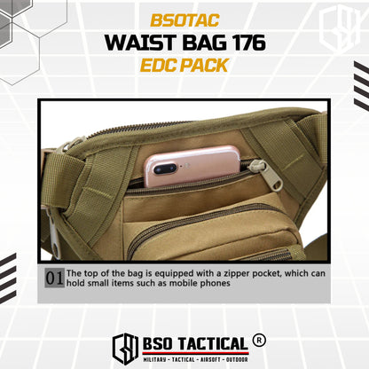 Tas Selempang Pinggang Tactical Waist Bag EDC Pack - TS176