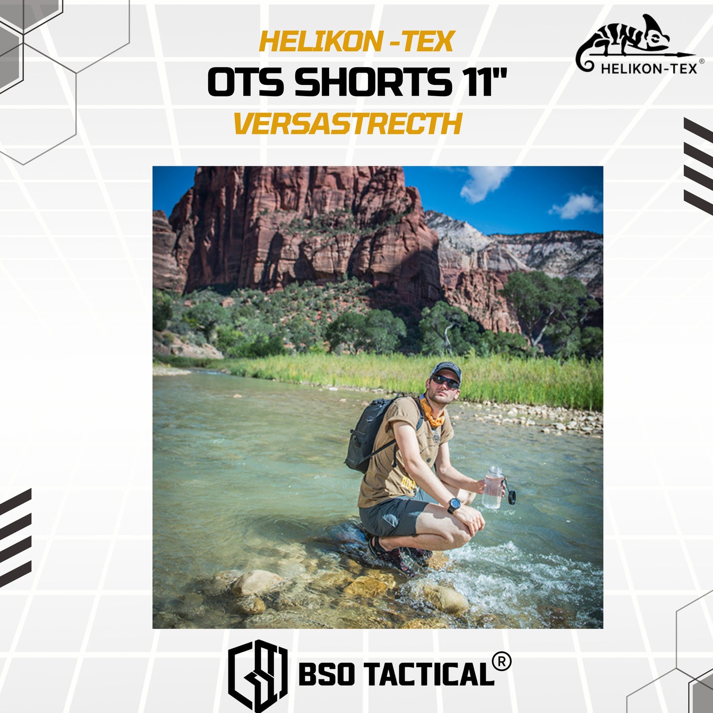 Celana Pendek Helikon Tex OTS 11 Outdoor Tactical Short Versastrecth Sport Pants