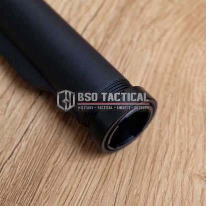 Tubular Airsoft Pipe Stock 6 Position Tabung Popor M4 Alumunium Import
