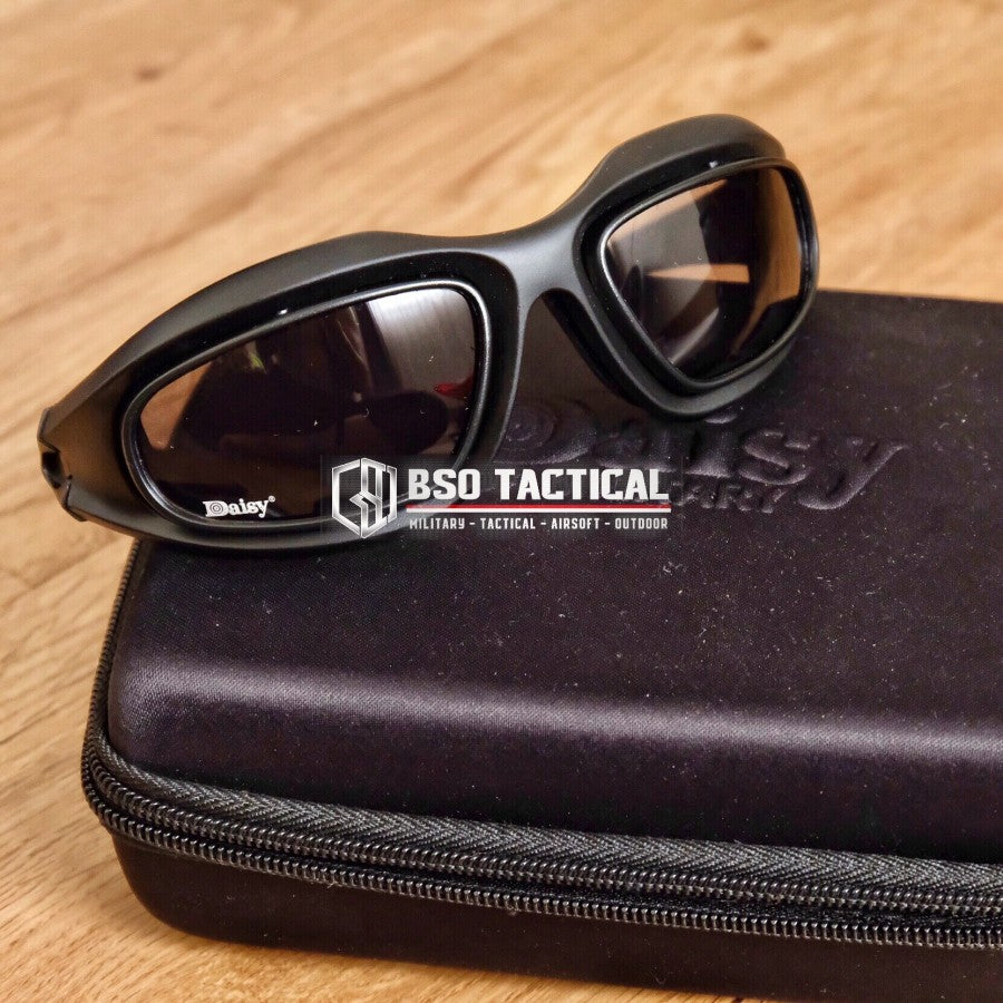 Kacamata Tactical Daisy C5 Outdoor Goggle Sunglasses 4 Lens