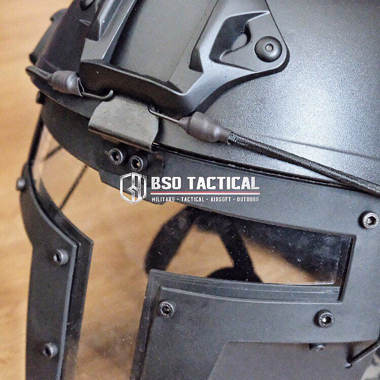 Iron Warrior Tactical Spartan Mask FAST Helmet Face Protection