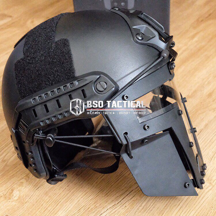 Iron Warrior Tactical Spartan Mask FAST Helmet Face Protection