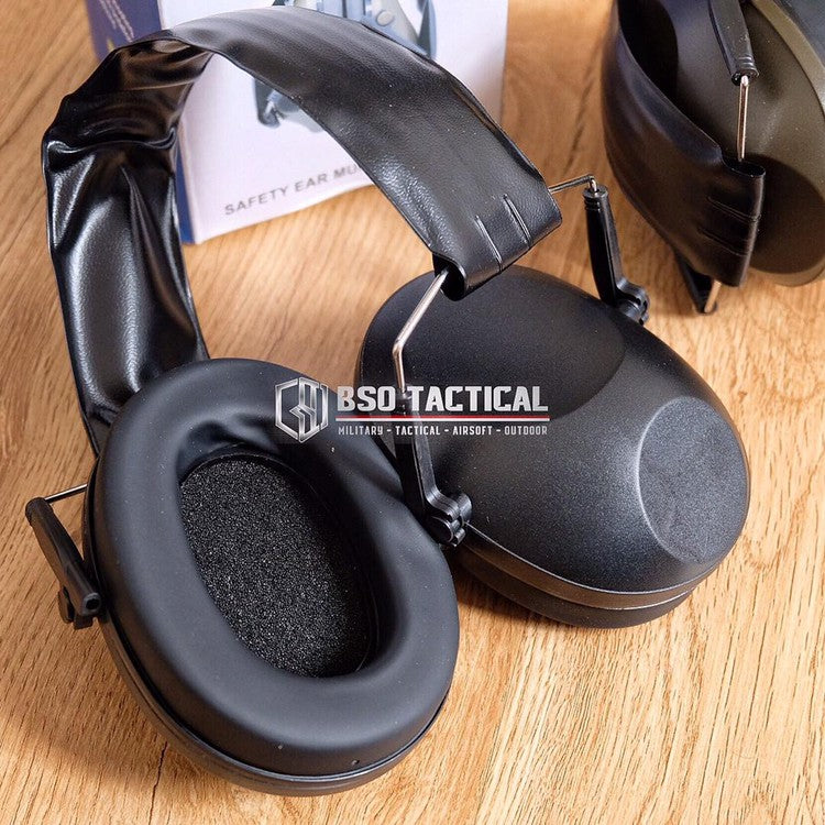 Safety Earmuff Tactical Headset Hearing Protection IPSC Black Green