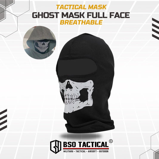 Masker Full Face Balaclava Skull Ghost Breathable Mask for Outdoor Sports