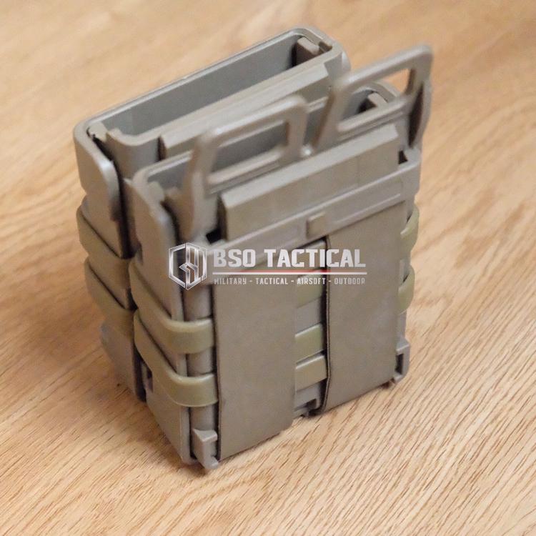 Fast Mag Tactical 556 Double Mag Pouch Molle Rubber Clip