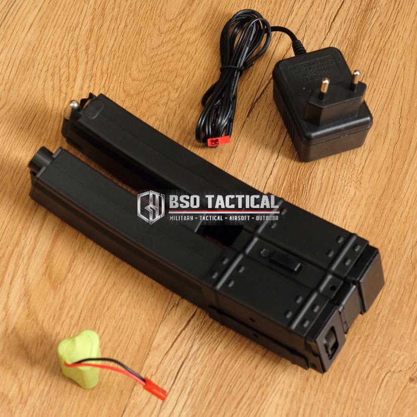 Magazine MP5 Electric Dual Mag Tactical for MP5 Aeg Included Battery