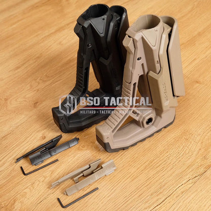 BD Tactical Popor Core CP Style for AEG Polymer Buttstock with Cheek Riser