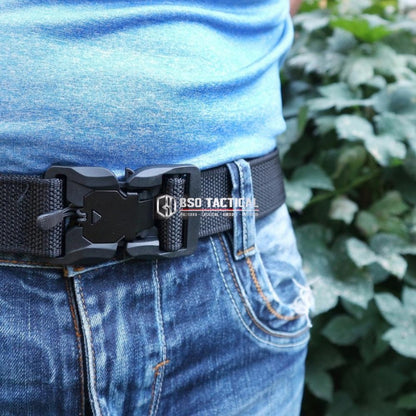 Ikat Pinggang Magnetic V2 Tactical Nylon Outdoor Belt with Quick Release Strap Gesper