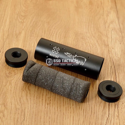FMA Airsoft Silencer 107mm 14mm CW CCW Full Metal