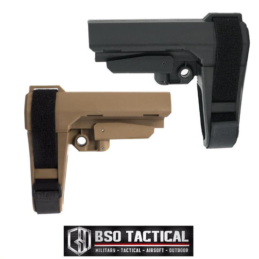 Popor Airsoft SB Tactical SBA3 Style Airsoft Stock Stabilizing Brace