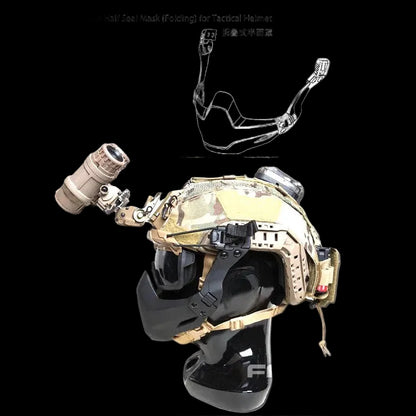 Masker FMA Half Seal Mask Folding For Tactical Helmet Outdoor