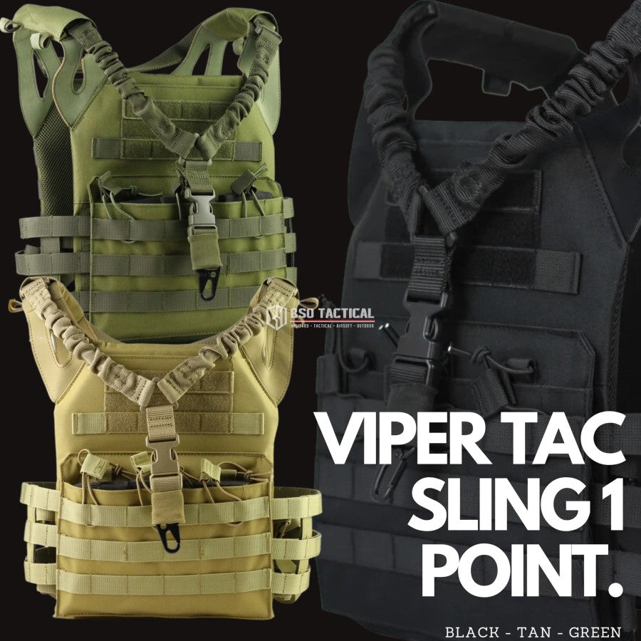 Sling Tactical Lanyard Viper 1 Point Strap Adjustable Metal Hook