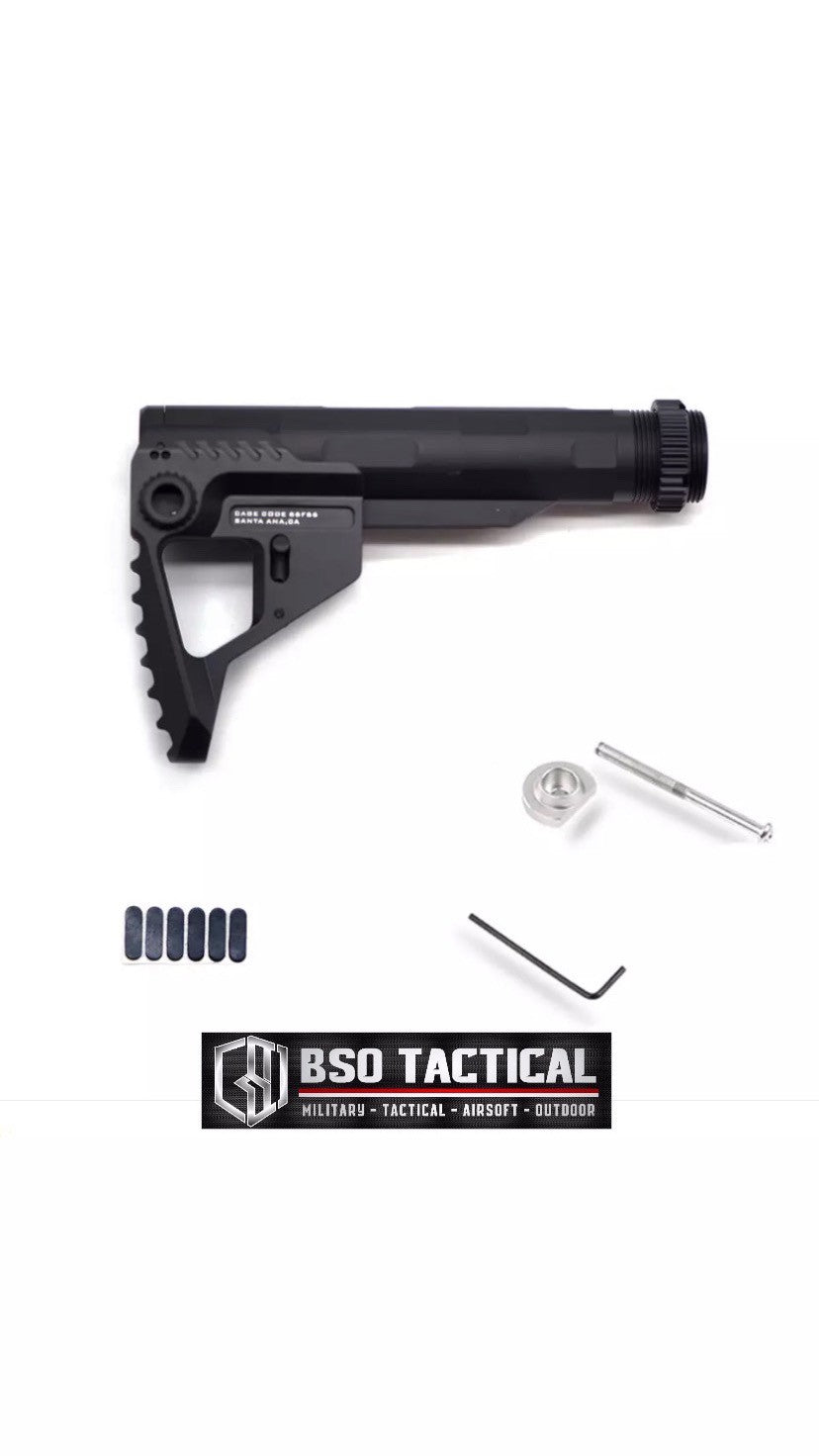 Popor Tactical Pit Buttstock SI Style CNC Alumunium Lightweight AEG