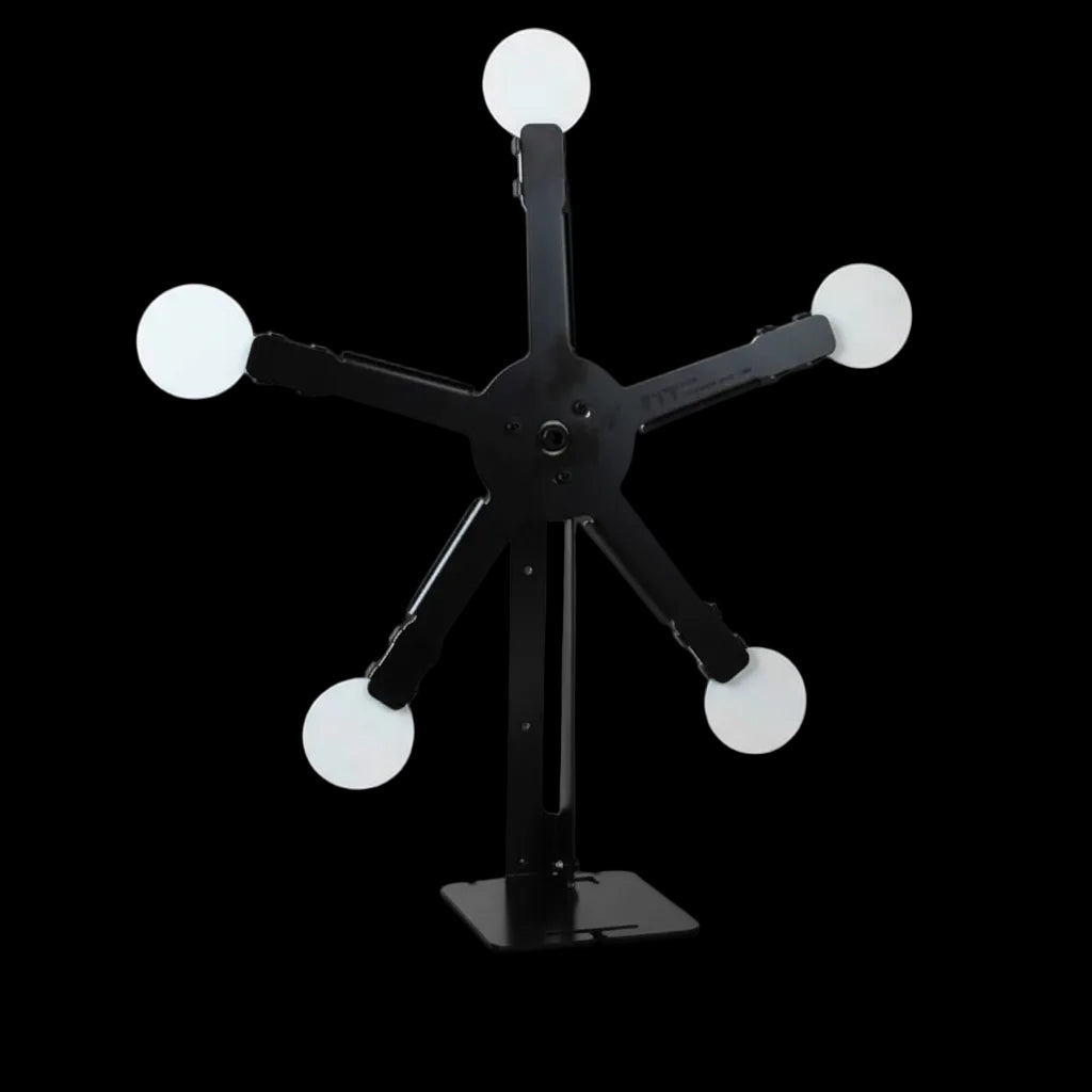 TMC x FYT Shooting Target Texas Star IPSC 5 Plate Steel Rotating