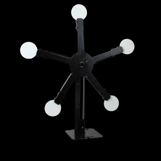 TMC x FYT Shooting Target Texas Star IPSC 5 Plate Steel Rotating
