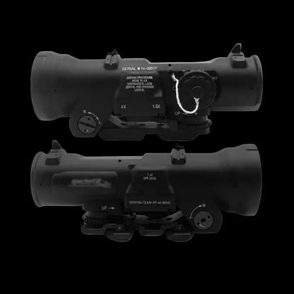 Scope Tactical Elcan Dual Role 1.5x 6x Zoom Adjustable Picatinny QD CNC