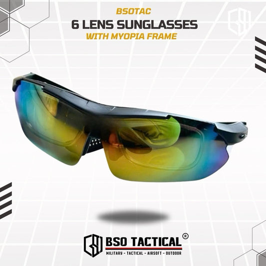 Kacamata Tactical Outdoor 6 Lens for Daily Outdoor Use Anti UV