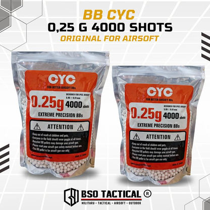 BB CYC 0.25 g / 0,25 g 4000 Shots Original For Airsoft - ORIGINAL