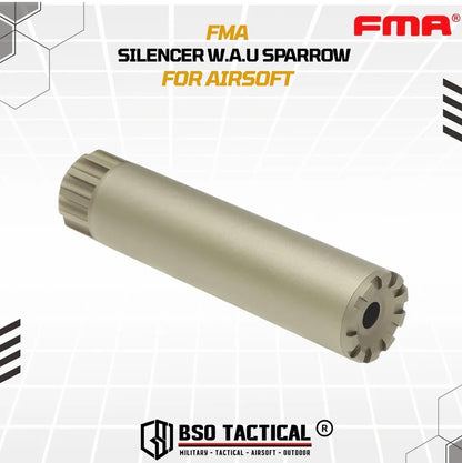 FMA Tactical Silencer W.A.U Force Sparrow Style 14mm CW CCW Alumunium