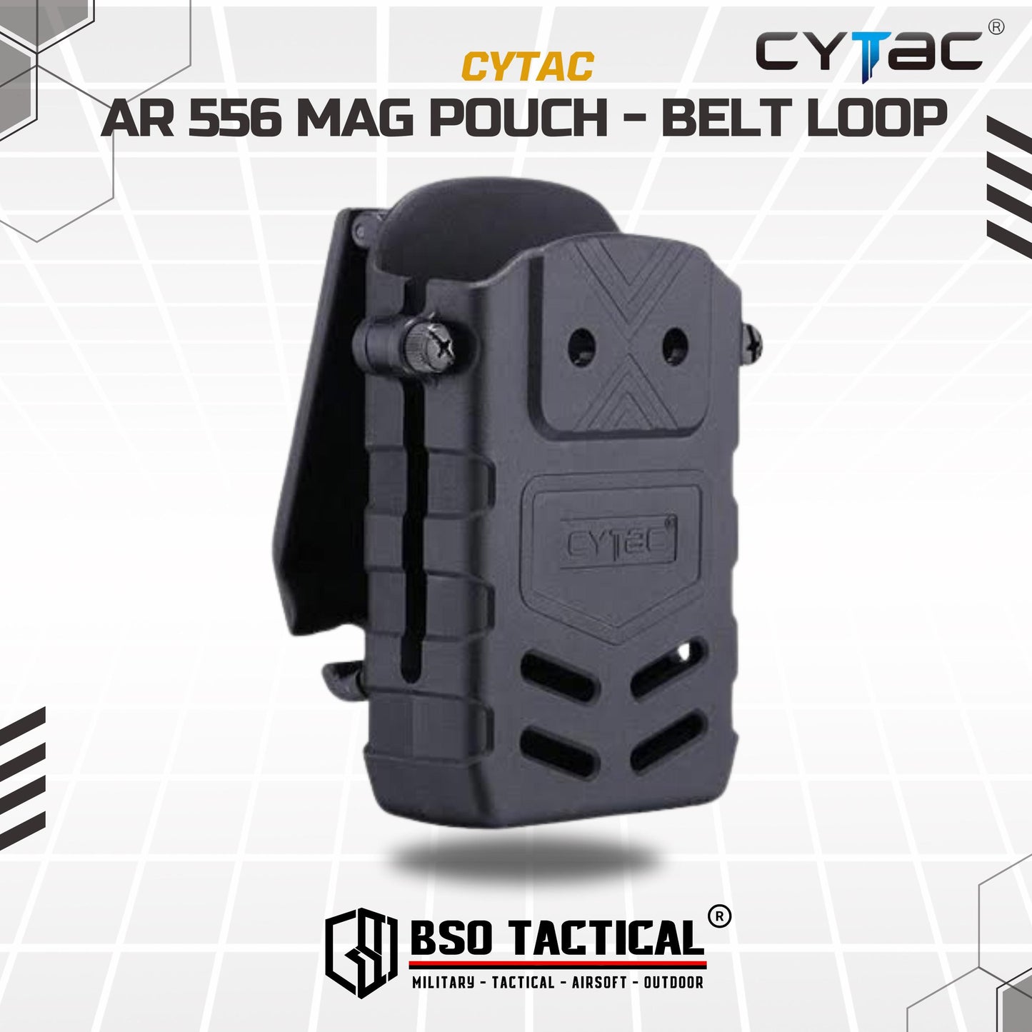 Cytac 556 Single Mag Pouch AR Polymer Belt Loop Paddle ORIGINAL