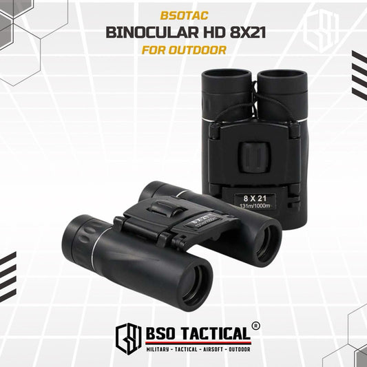 Teropong Binocular 8x21 Outdoor HD Camping Hiking Gear Compact Size