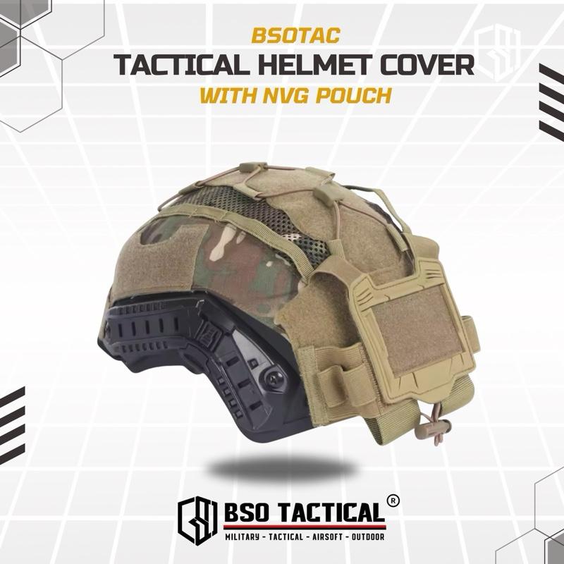 Cover Helm Tactical with NVG Battery Pouch Multifungsi