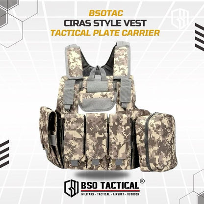 Rompi Olahraga CIRAS Outdoor Vest Full Set Pouch untuk Olahraga Luar Ruangan Sport