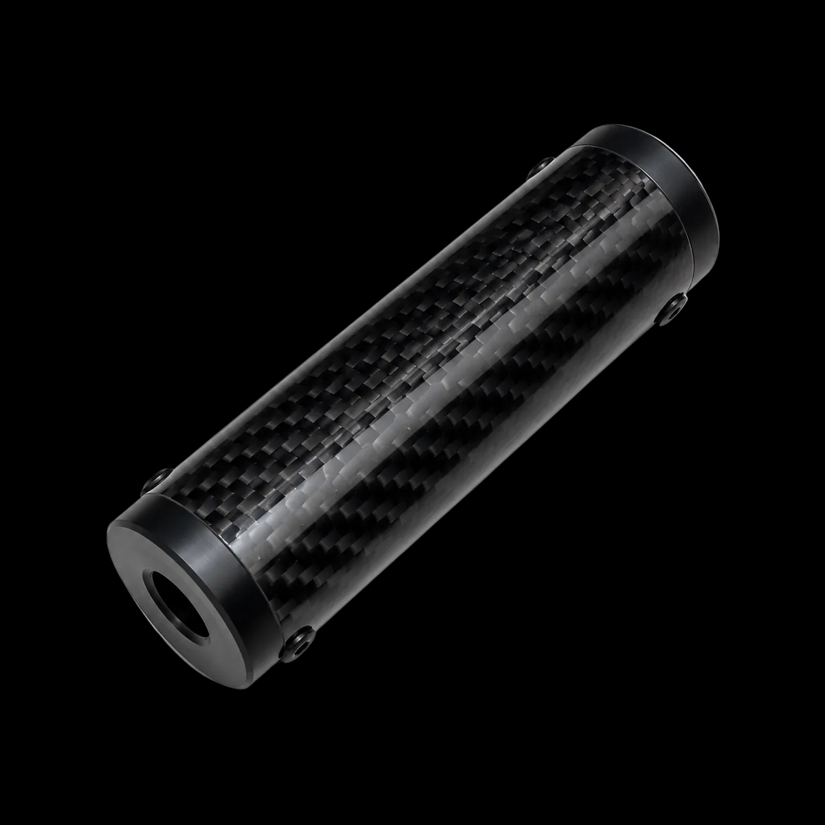 Trident Custom Mini Silencer Carbon Slim Design AEG GBB GBBR 14mm