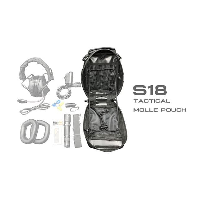Opsmen Tactical S18 Molle Pouch Carrying Bag Multifungsi for Hearing Protection