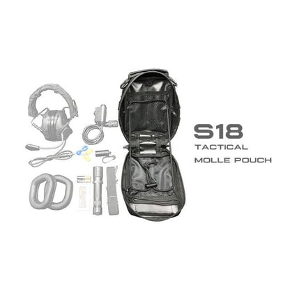 Opsmen Tactical S18 Molle Pouch Carrying Bag Multifungsi for Hearing Protection