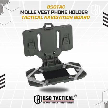 WS Tempat HP Dada Navigation Board Vest Phone Holder Molle Polymer Universal Mobile Smart Phone Case Smartphone