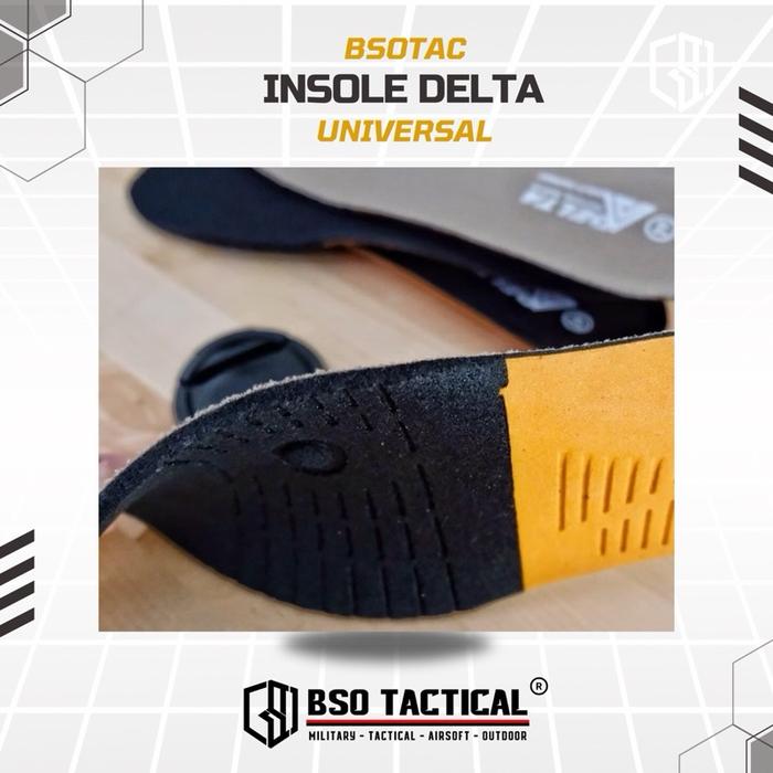 Insole Sepatu Outdoor Delta Boots Universal Hitam Cream