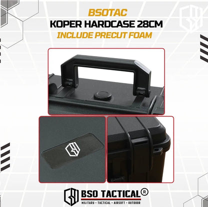 Koper Hardcase 28cm Multifungsi Include Busa Precut Foam Hard Plastic