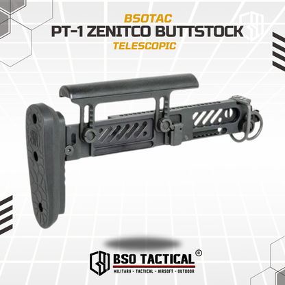 BD Tactical Popor PT-1 Zenitco Telescopic Folding Stock for AK Series AEG GBBR
