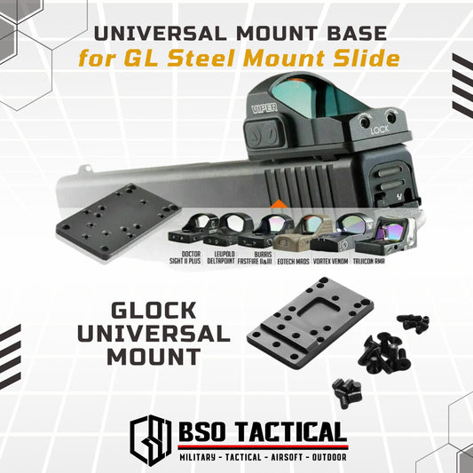 Mount Base Universal for GL Mount Slide for Red Dot Sight RMR Steel Material