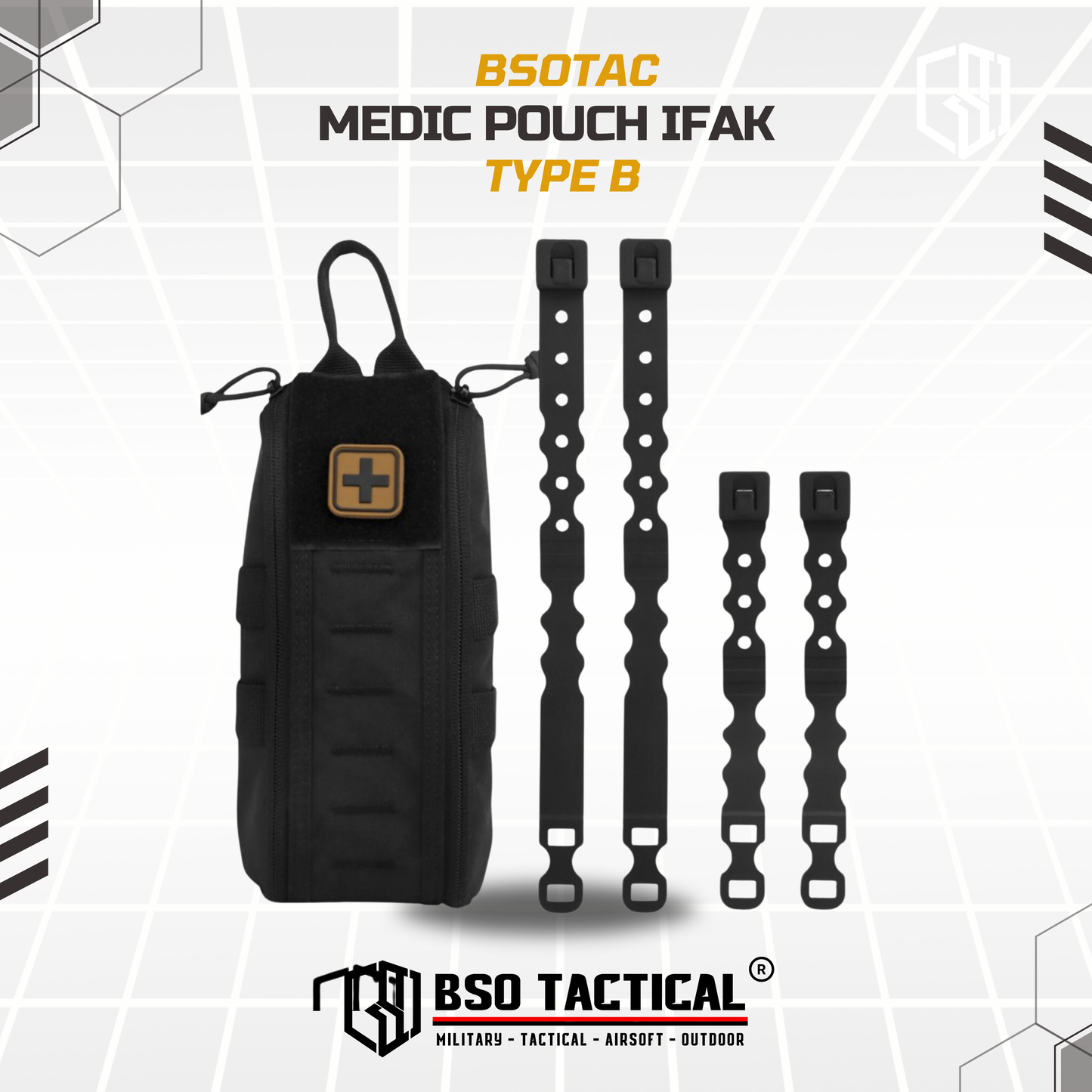 Quick Release First Aid Pack B IFAK Medical Pouch Molle FREE Medic Patch Outdoor