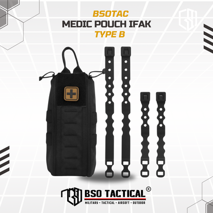 Quick Release First Aid Pack B IFAK Medical Pouch Molle FREE Medic Patch Outdoor