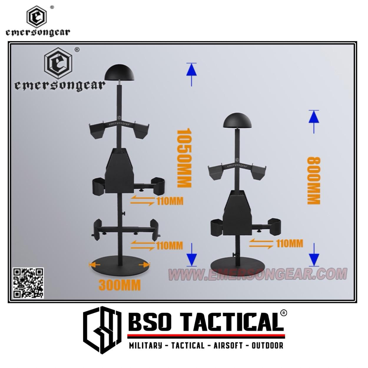 Emerson Gear Tactical Stand Bracket Display for Vest Helmet Belt Outdoor - BD9670