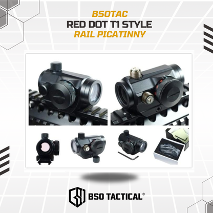 Red Dot Tactical T1 Micro Red Dot Green Dot Sight Low Mount 20-22mm