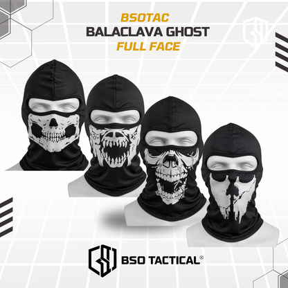 Masker Full Face Balaclava Skull Ghost Breathable Mask for Outdoor Sports
