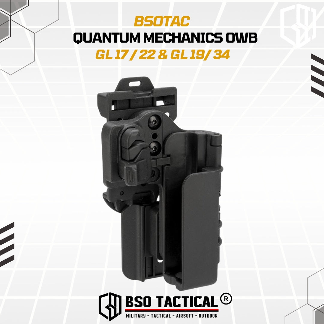 Tactical Holster Quantum Mechanics OWB Quick Release IPSC GL17 19 22