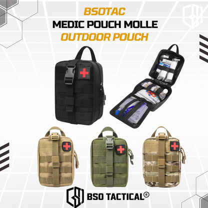 Tactical Medic Pouch 600D Molle Outdoor Military Pouch Free Patch