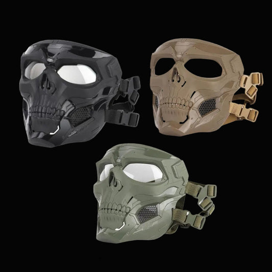 WoSport Masker Full Face Tactical Mask Skull Cosplay Tengkorak Mask Motorcycle