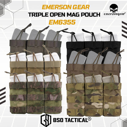 Emerson Gear Pouch Molle Triple Open Mag Pouch 500D Bag