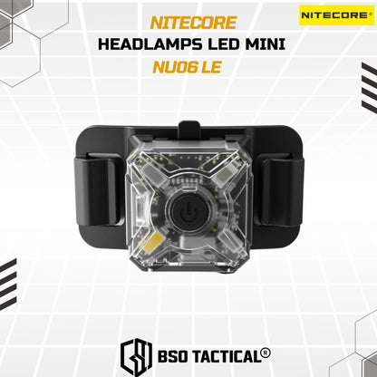 NITECORE Senter LED Mini Headlamp Rechargeable 15 Lumens - NU06 LE
