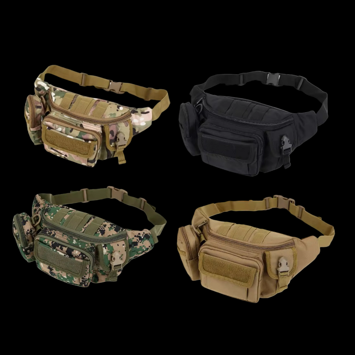 Tas Pinggang Multifungsi Travel Pack Waisted Bag Outdoor Nylon
