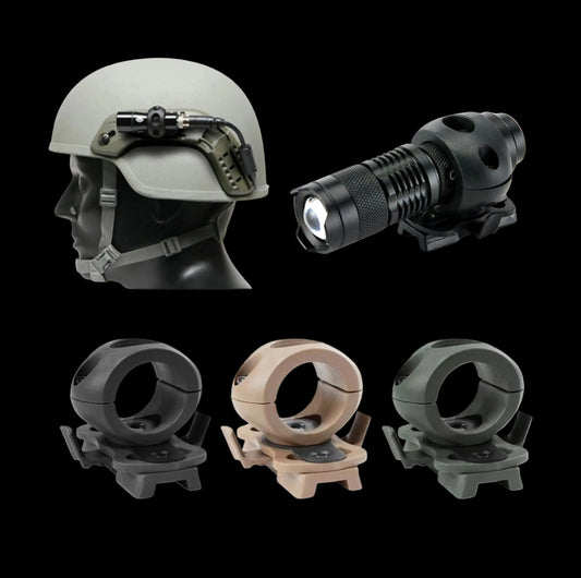 Mounting Senter Mount Rail Flashlight for ARC Rail  Helmet Accesories Fast Helm ABS Outdoor